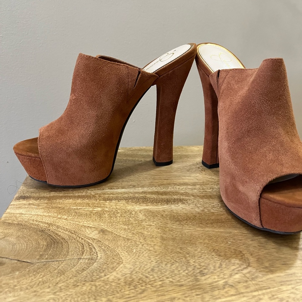 Jessica Simpson Suede Mules